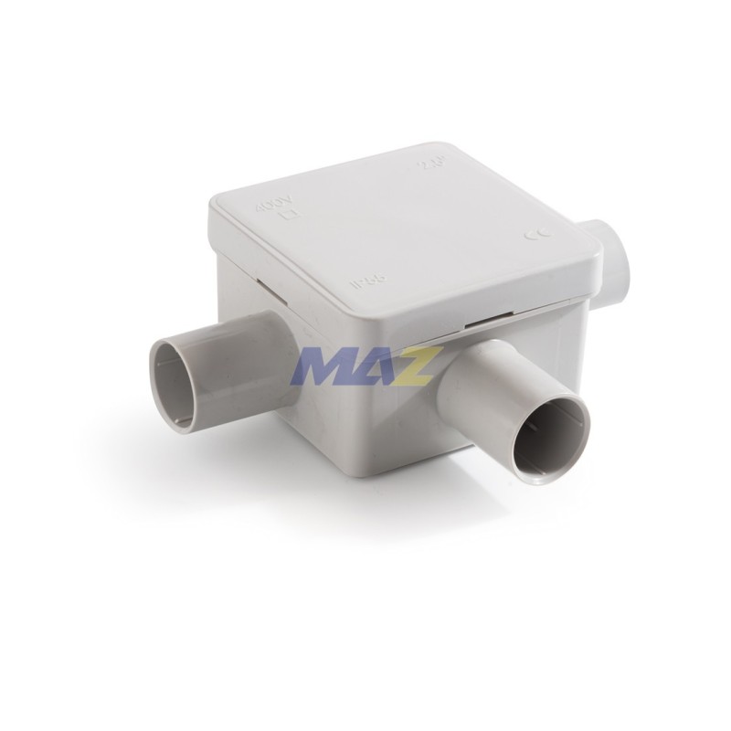 AJA DE PASO MINIBOX IP55 TAPA CIERRE PRESION 75MM X 75MM X 39MM 4-16/20MM DIAMETRO 3056 FAMATEL