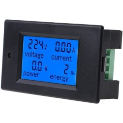 Voltimetro amperimetro digital de panel AC cuadrado - Tecnoteca