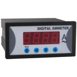 Voltimetro amperimetro digital de panel AC cuadrado - Tecnoteca