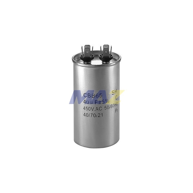 CAPACITOR DE TRABAJO 55 MFD 370 VAC METALICO