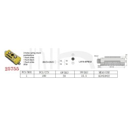 ESTACION DE MANDO 3 PULSADORES CONTACTOS 3 NA + 3NA 10A 660VAC IP54