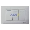 Interruptor New3-A00500 3Gang 1 Way Switch 250V 10A
