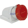 TOMA SOBREPONER INDUSTRIAL 3P+T 32A IP44 6H 380-415VAC ROJO