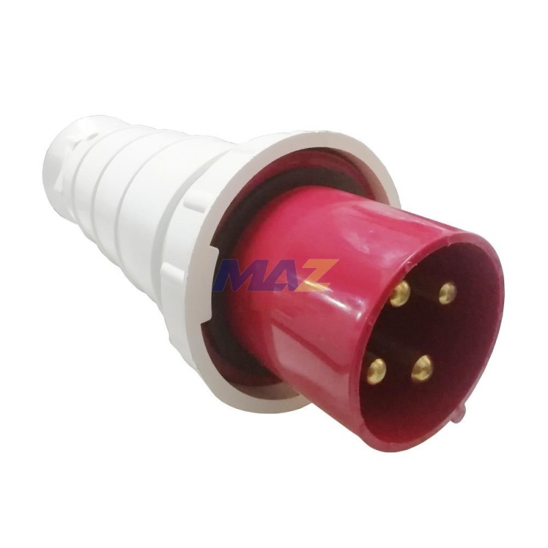 CLAVIJA INDUSTRIAL 3P+T+N 125A IP67 6H 380-415VAC ROJO