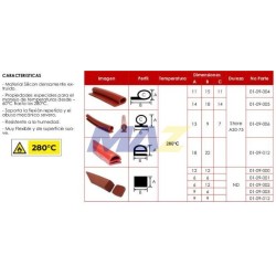 EMPAQUE HULE DE SILICON CIRCULAR 11*11*15MM DIA EXTERNO