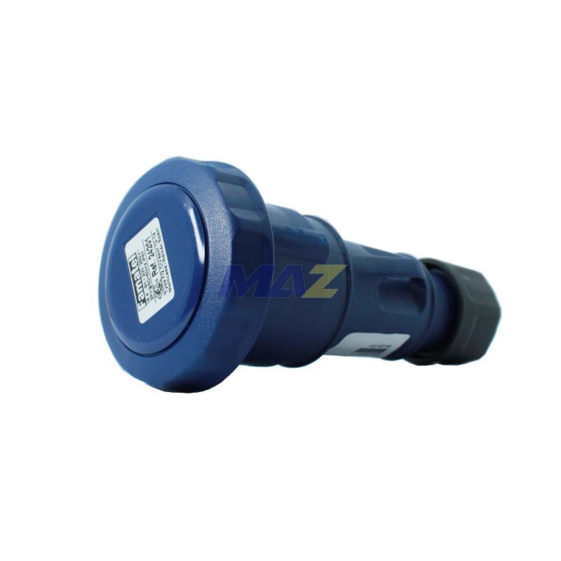 TOMA AEREO 16A 220-240VAC 3P+T 9H IP67 24201 AZUL SPEEDPRO FAMATE