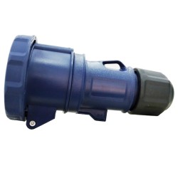 TOMA EMPOTRABLE 32A 220-240VAC 3P+T 9H IP67 24204 AZUL SPEEDPRO FAMATEL