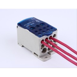 BLOQUE 400AMP 1 ENT 1 X 3/0-350MCM 11 SAL 4 X 14-8AWG + 5 X 10-6AWG + 2 X 10-2AWG