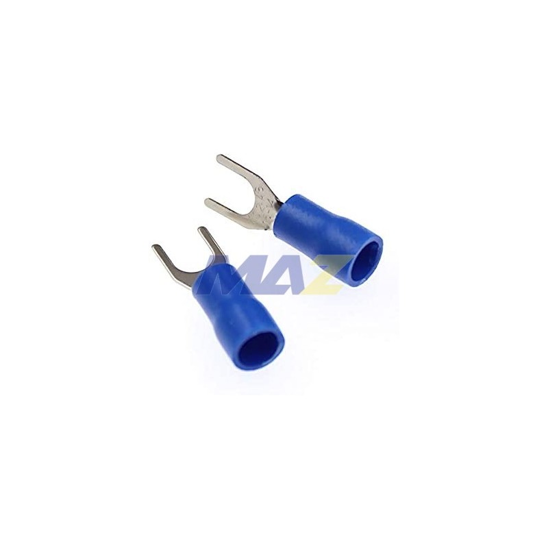 TERMINAL HORQUILLA AWG 16-14 AZUL 1/4 PULGADAS