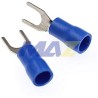 TERMINAL HORQUILLA AWG 16-14 AZUL 1/4 PULGADAS