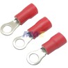 TERMINAL TIPO OJO AWG 22-16 5/32 ROJO AISLADA