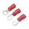 TERMINAL TIPO OJO AWG 22-16 1/4 ROJO AISLADA