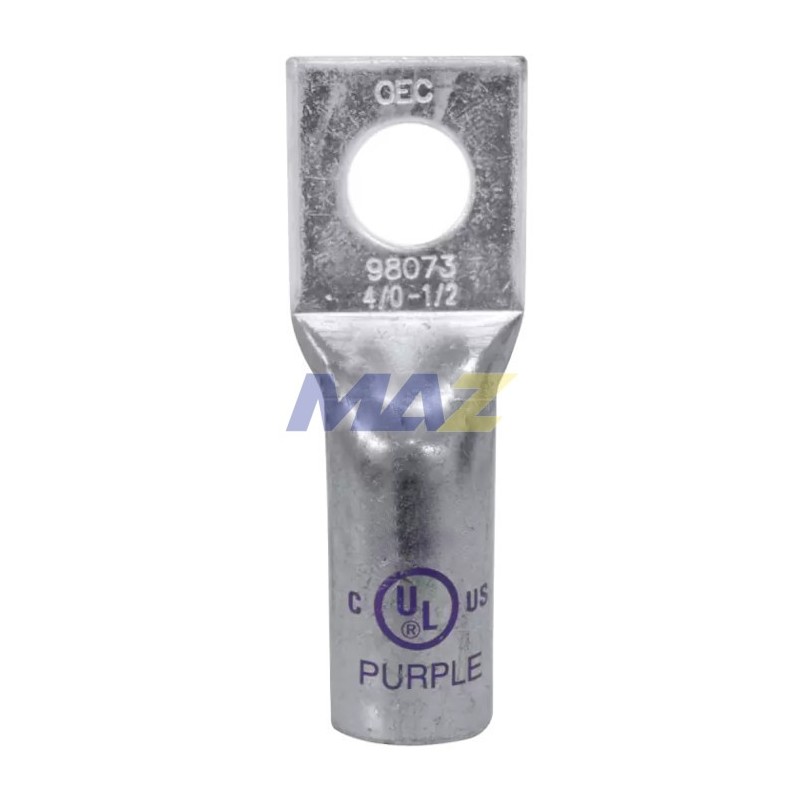 TERMINAL COBRE ESTAÑADO DE OJO PARA ENTALLAR 4/0 AWG HUECO DE 1/2-UL