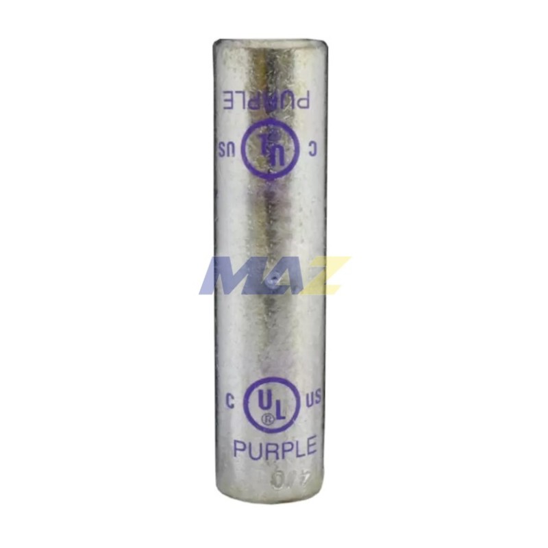 UNION / JUNTA DE ENTALLAR TUBULAR DE COBRE ESTAÑADO PARA CABLE 4/0 AWG UL