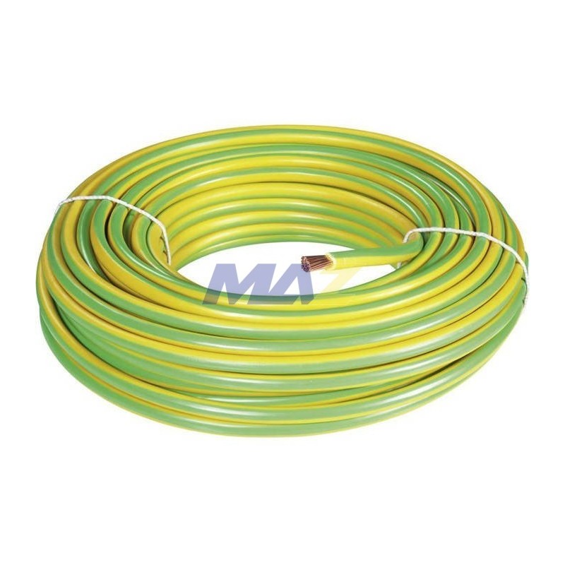 Cable AWG 16 1.5Mm2 Amarillo Verde  N07Vk1.5Av