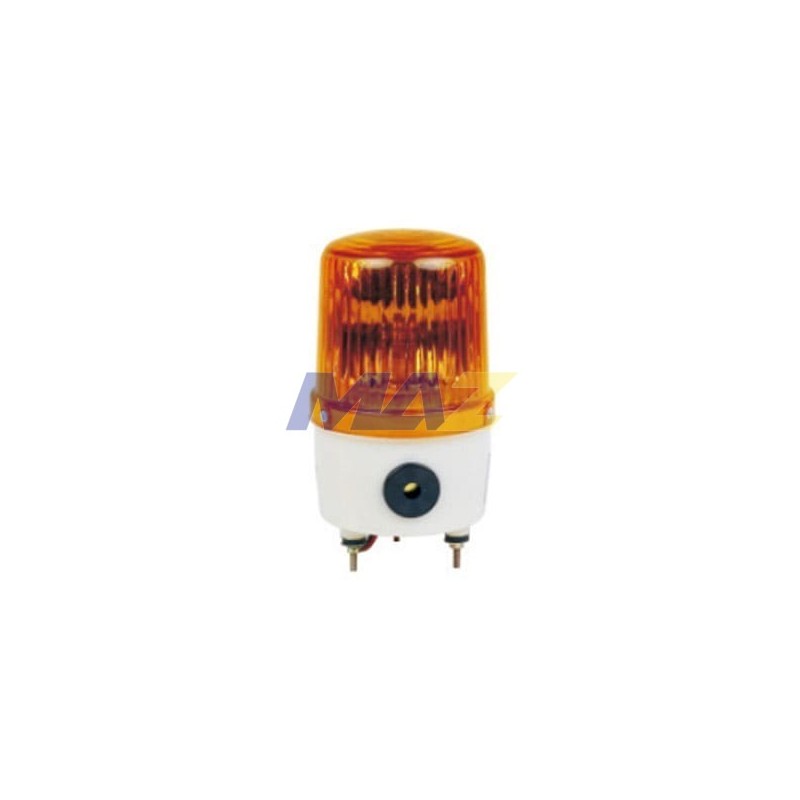 Lámpara Estroboscópica Led Naranja 100X160Mm Con Buzzer 240V
