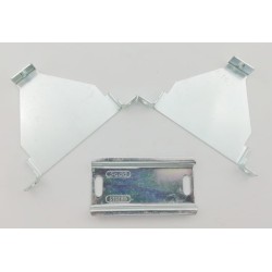 VENTANA ACRILICA PARA PANEL/GABINETE DE CONTROL CON BASE METALICA PARA BREAKER DE RIEL DIN DE 1 O 2 POLOS MARCA TM