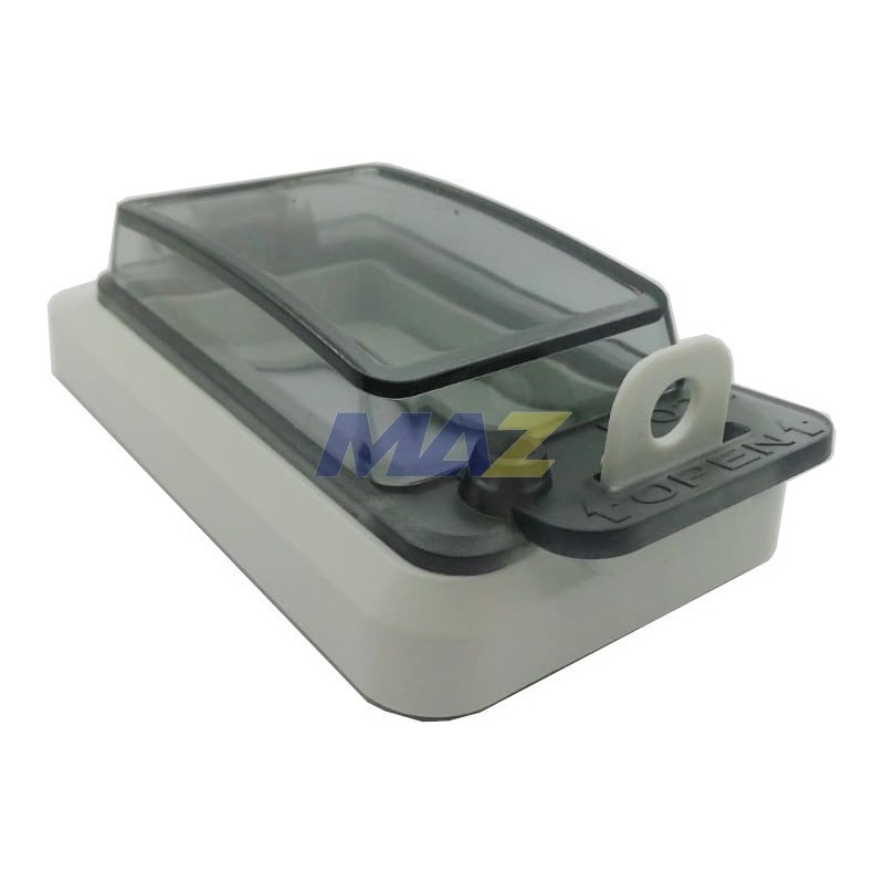 VENTANA ACRILICA PARA PANEL/GABINETE DE CONTROL CON BASE METALICA PARA BREAKER DE RIEL DIN DE 1-3 POLOS MARCA TM