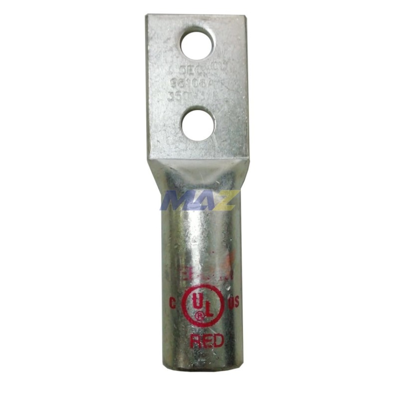 Terminal Cobre Estañado Doble Ojo Para Entallar 350Mcm Hueco De 3/8-Ul