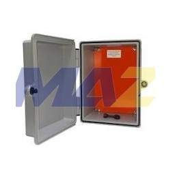 GABINETE PLASTICO IP65 435X285X185 FONDO FALSO TAPA CRISTAL GARANTIA 99 AÑOS