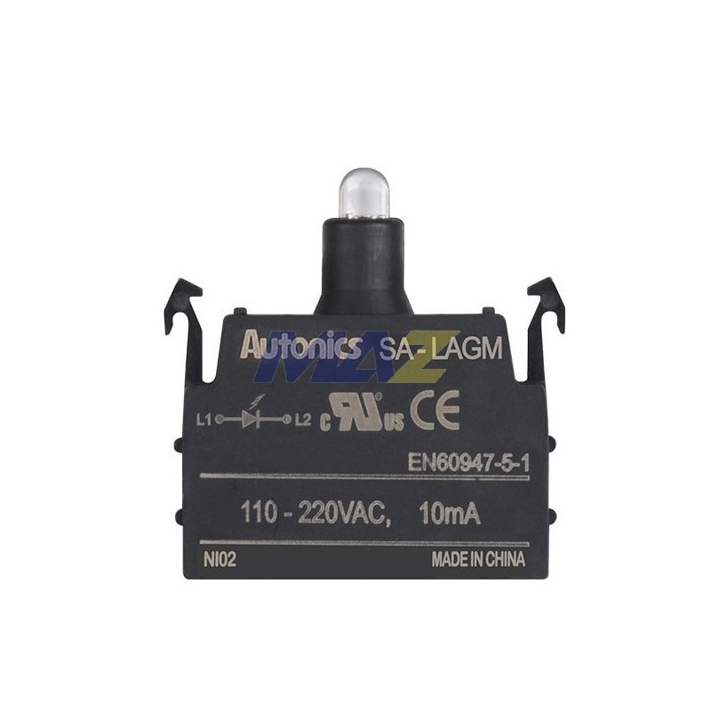 BLOQUE  LED VERDE 100-220 VAC, MARCA AUTONICS