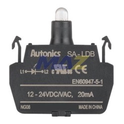 BLOQUE LED AZUL 12-24 VDC/AC MARCA AUTONICS