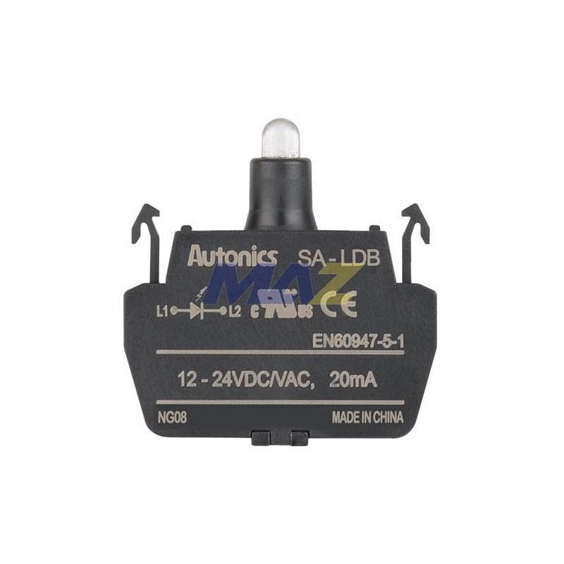 BLOQUE LED AZUL 12-24 VDC/AC MARCA AUTONICS