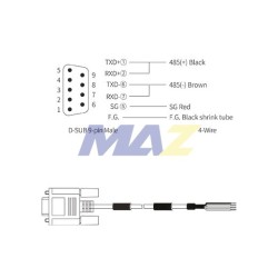 CABLE PARA COMUNICACION RS485-RS422