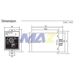 CONTROL NIVEL ELECTROSONDA 3 ELECT-NO INC 8 PINS RED 220VAC