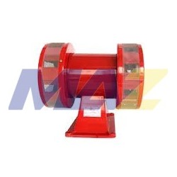 SIRENA ROTACION METALICA MOTOR 240V 170DB 198X292X253MM ROJA