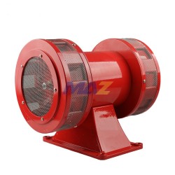 SIRENA ROTACION METALICA MOTOR 240V 180DB 250X300X265MM ROJA