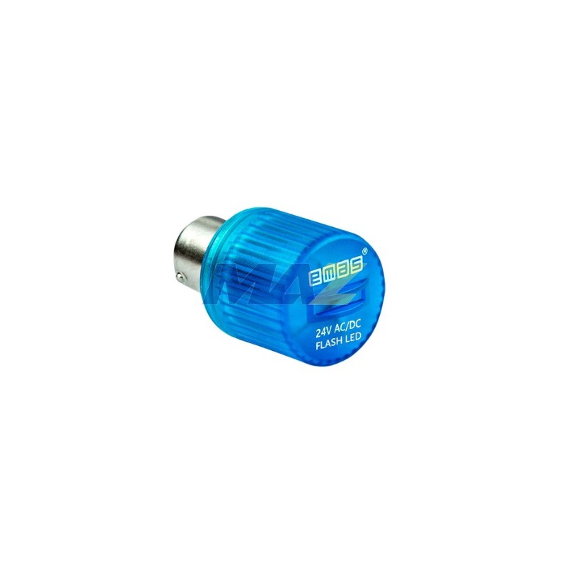 ACCESORIO LED AZUL ESTROBOSCOPICO 24V AC/DC PARA LUZ TORRE DE 50MM