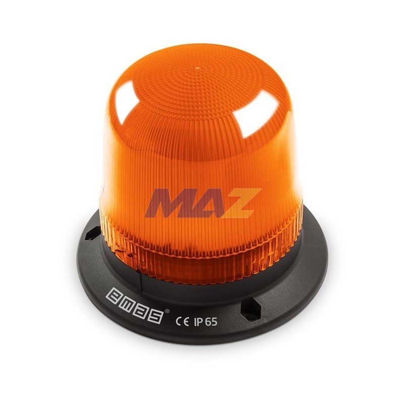 BALIZA LED MULTIFUNCIONAL AMARILLO CON SIRENA 130DB DE 120MM DIAMETRO 24V A/DC