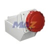 TOMA SOBREPONER INDUSTRIAL 3P+T 63A  IP67 6H 380-415VAC ROJO