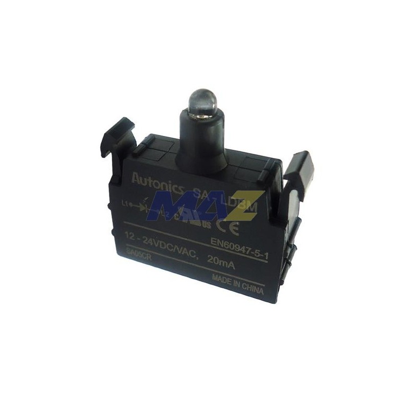 BLOQUE LED AZUL 12-24 VDC/AC MARCA AUTONICS