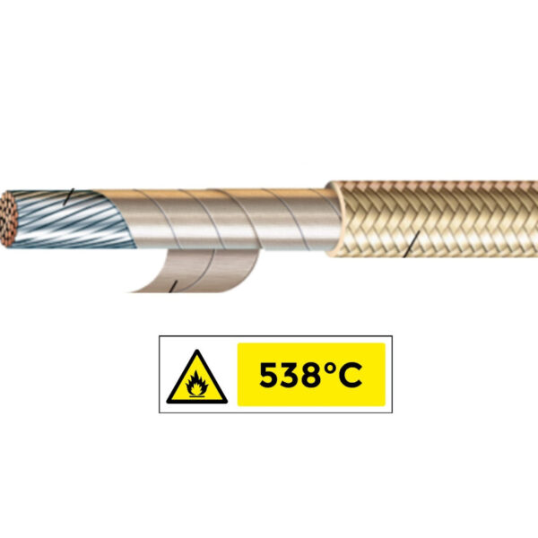 CABLE FIBRA DE VIDRIO 20AWG 450C/538C 600V