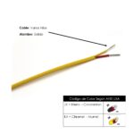 ALAMBRE TERMOCUPLA J 20AWG FORRO TEFLON