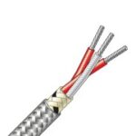 CABLE PARA SENSORES Y RTD MARCA MAZPAK 3 HILOS CALIBRE 24 AWG (3X24) FORRO DE FIBRA DE VIDRIO INTERNO Y FORRO DE FIBRA DE VIDRIO EXTERNO CON MALLA METALICA DE ACERO INOXIDABLE TEMPERATURA MAXIMA 480 G