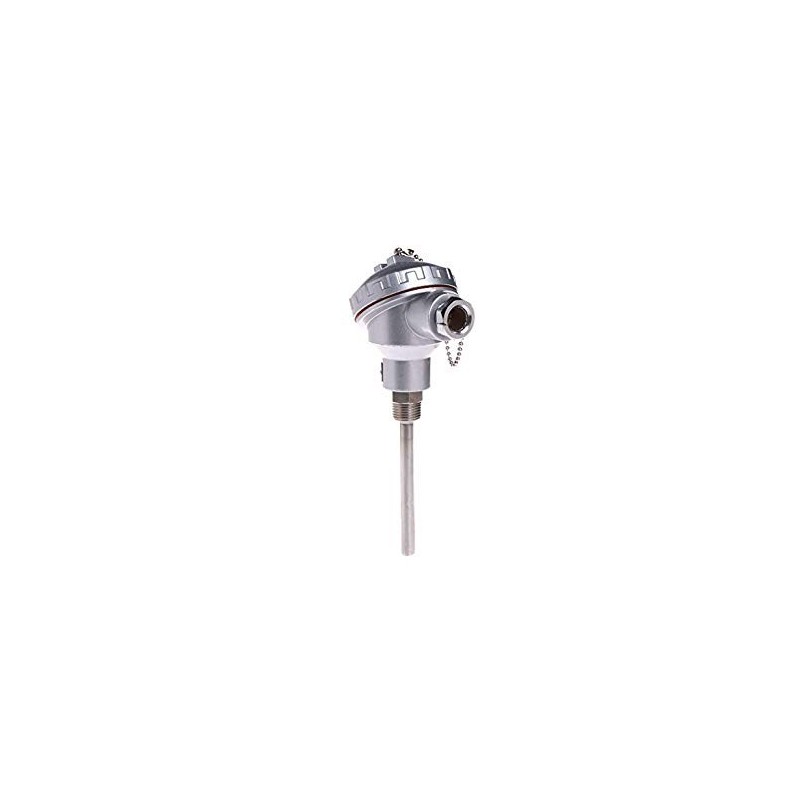 01-04-125_1.jpg TERMOCUPLA TIPO K CLASE A 0 A 1250C BULBO 90GRADOS 5MM DIA X 80MM CON ROSCA 1/8 NPT 2M CABLE FIBRA VIDRIO ENMALLADO CON CONECTOR MINI, MAZPAK - Image 1