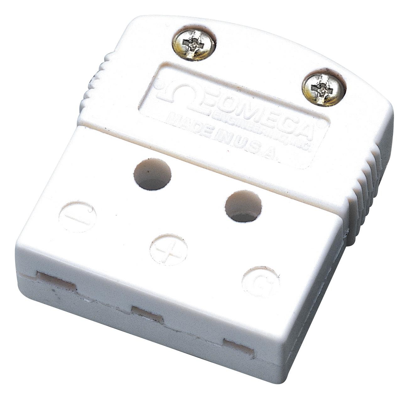 01-05-016_1.jpg TOMA MINIATURA PARA SENSOR RTD 3 HILOS PIN PLANO COLOR BLANCO, MAZPAK - Image 1