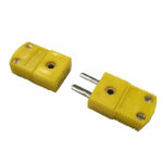 ENCHUFE TERMOCUPLA TIPO J UNION MACHO PIN REDONDO A PLANO