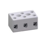 REGLETA DE PORCELANA 3 PASOS PARA CABLE 14 16
