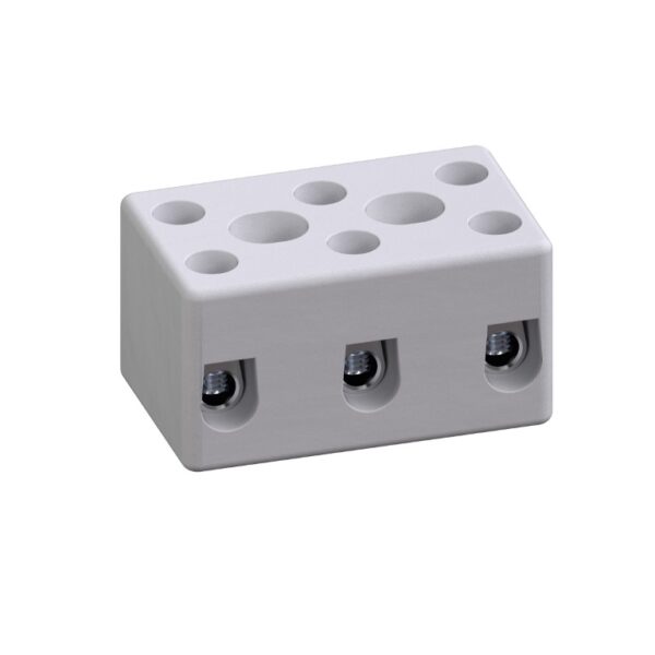 REGLETA DE PORCELANA 3 PASOS PARA CABLE 14 16