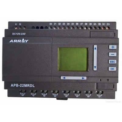 02-01-005_1.jpg MINI PLC CON PANTALLA 12-24VDC DE 14 ENTRADAS DIGITALES / 12 ANALOGICA (0-10VDC) Y POSIBILIDAD DE ENTRADAS DE ALTA VELOCIDAD, 8 SALIDAS DE RELE, PROGRAMACION EN BLOQUES. SOFTWARE INCLUIDO. - Image 1