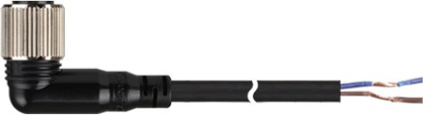 02-02-012_1-1.jpg CABLE PARA SENSOR CONECTOR HEMBRA TIPO L M12 4 PINES 2 HILOS VOLTAJE DC 5m DE LARGO - Imagen 1