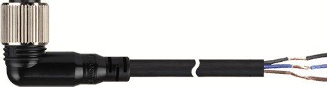 02-02-013_1-1.jpg CABLE PARA SENSOR CONECTOR HEMBRA TIPO L M12 4 PINES 3 HILOS VOLTAJE DC 5m DE LARGO - Imagen 1