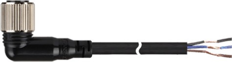 02-02-020_1.jpg CABLE PARA SENSOR TIPO L CONECTOR HEMBRA M12 4 PINES 3 HILOS DC 2m DE LARGO - Image 1