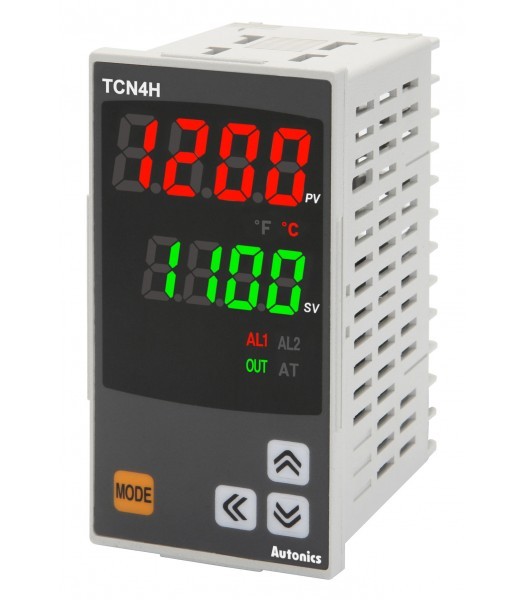 02-03-007_1.jpg CONTROL TEMP TC 48X96MM 100-240VAC SAL.RELE+SSR+2 ALARMAS - Image 1