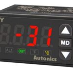CONTROL TEMPERATURA 72X36MM 100-240VAC SAL.RELE + 1 ALARMA