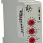 TEMPORIZADOR MULTIFUNCION 10 MODOS 12-240VAC 8A RIEL DIN